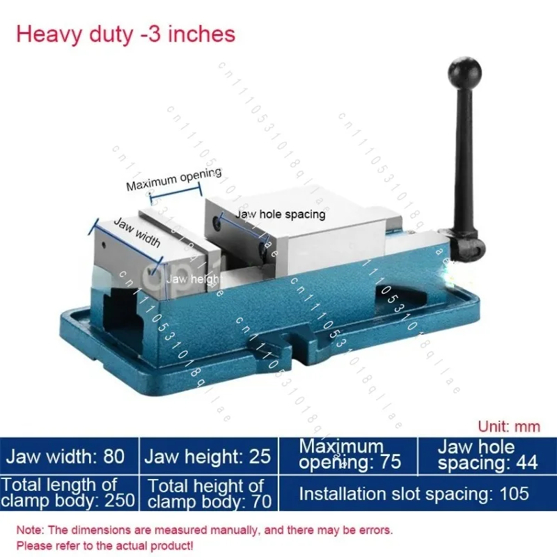 

Усиленные 3-дюймовые фрезерные и сверлильные тиски с фиксацией, прецизионные станочные тиски с ЧПУ, 3-дюймовые зажимные клещи