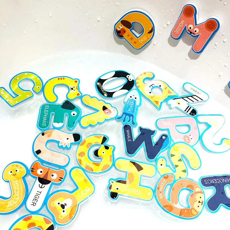 Bambini Giocattoli da bagnetto per bambini Divertimento Schiuma Lettera Numero Cognizione Giocattolo educativo precoce Traffico Bagno Vasca da bagno Gioco per bambini Regali TMZ