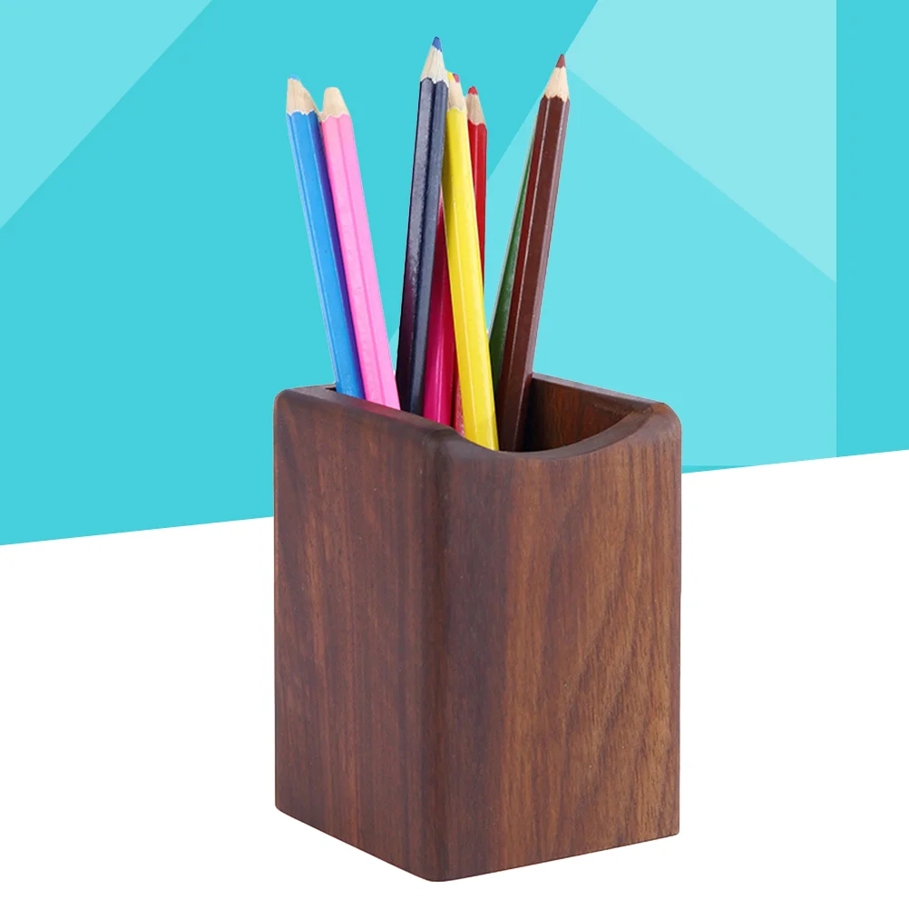 

Eco-friendly Storage Box Pen Holder Stationery Organizer Notebook Desktop Wooden