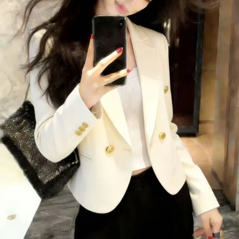 Internet celebrity blazer women's spring and autumn new casual fashion slim small short small fragrant outside