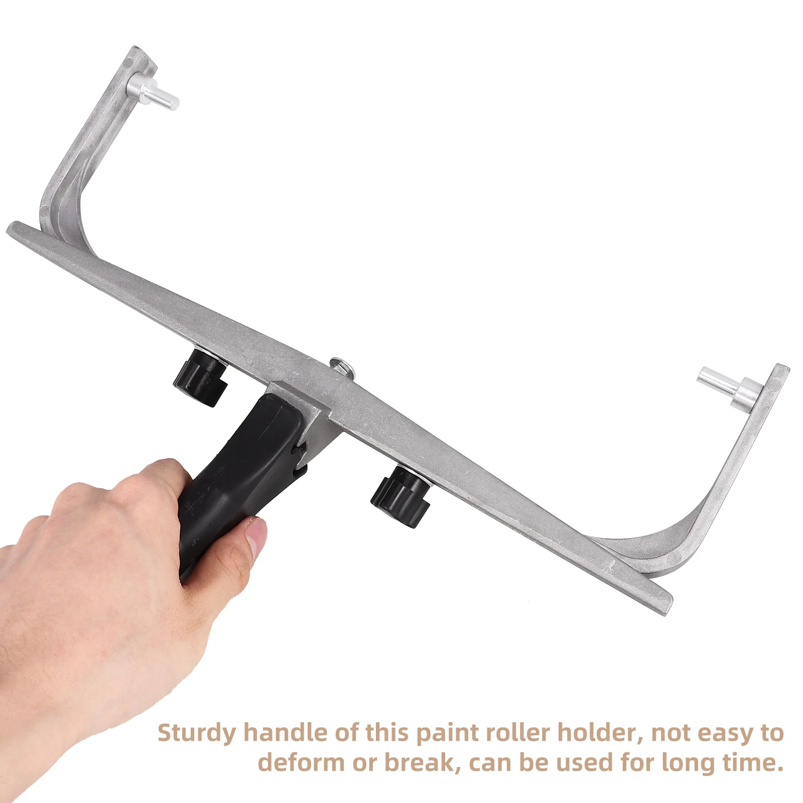 

Durable Paint Roller Frame Adjustable Handle No Drip Kit for Wall Ceiling Painting Easy Assembly Disassembly Home Improvement