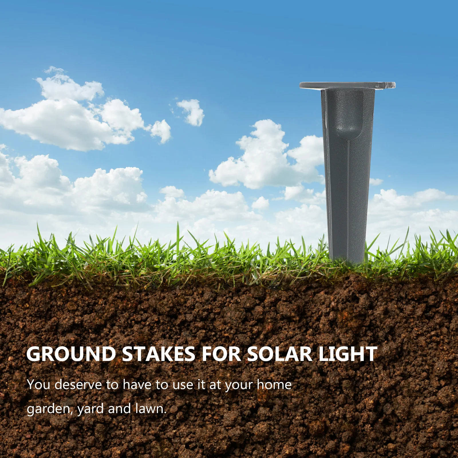 4 Stuks Grond Stake Spikes Metalen Vervanging Stakes voor Solar Light Yard Gazon Tuin Outdoor Pathway Solar Light Stakes