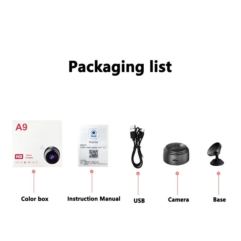 Mini WiFi Camera Indoor Safety Security Surveillance 1080P HD Baby Monitor Night Vision Camcorder IP Cam Audio Video Recorder