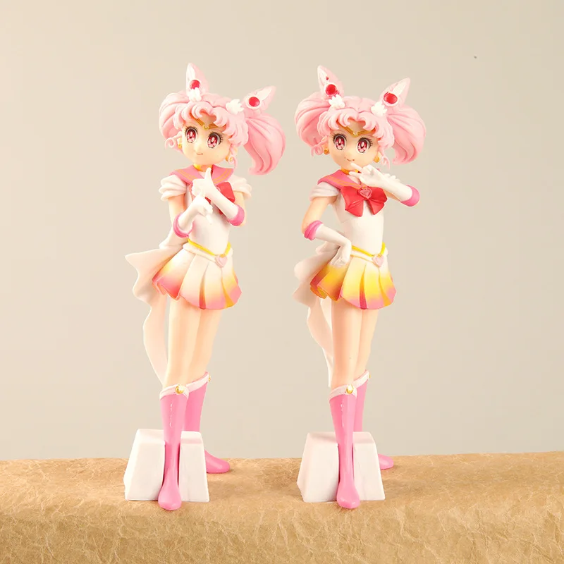 Figura de Personaje de Dibujos Animados de Sailor Moon de 17.5 cm, Muñeca de Juguete, Adorno, Decoración Encantadora para Escritorio, Hogar u Oficina, Regalo de Colección