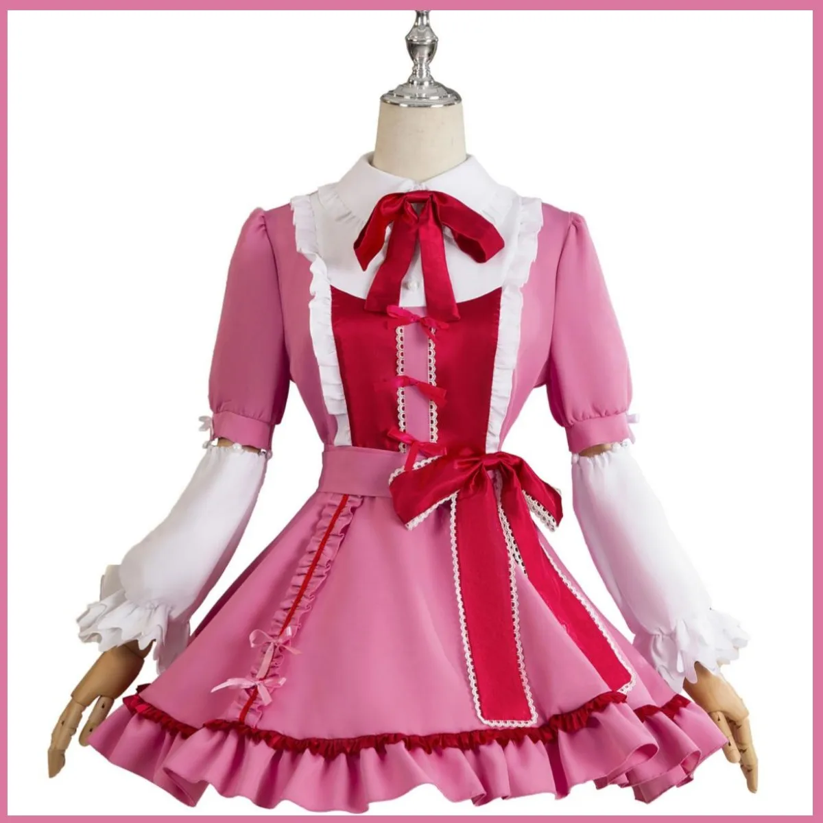 

Anime Stocking Anarchy Panty & Stocking with Garterbelt Cosplay Costume Pink Princess Dress Lolita Woman Kawaii Party Suit 2026