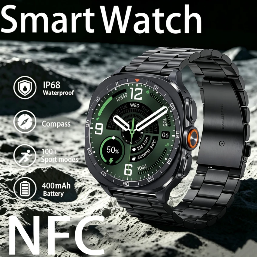 2026 Smart Watch Compass 110+ Sports Modes Heart Rate Monitoring Sleep Monitoring IP68 Waterproof Bluetooth Calling Smart Watch