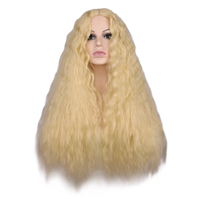 

Long Blonde Wigs for Hocus Pocus 2 for Sarah Costume Women Halloween Witch Costume Accessories for Party Cosplay Daily (Blonde/S