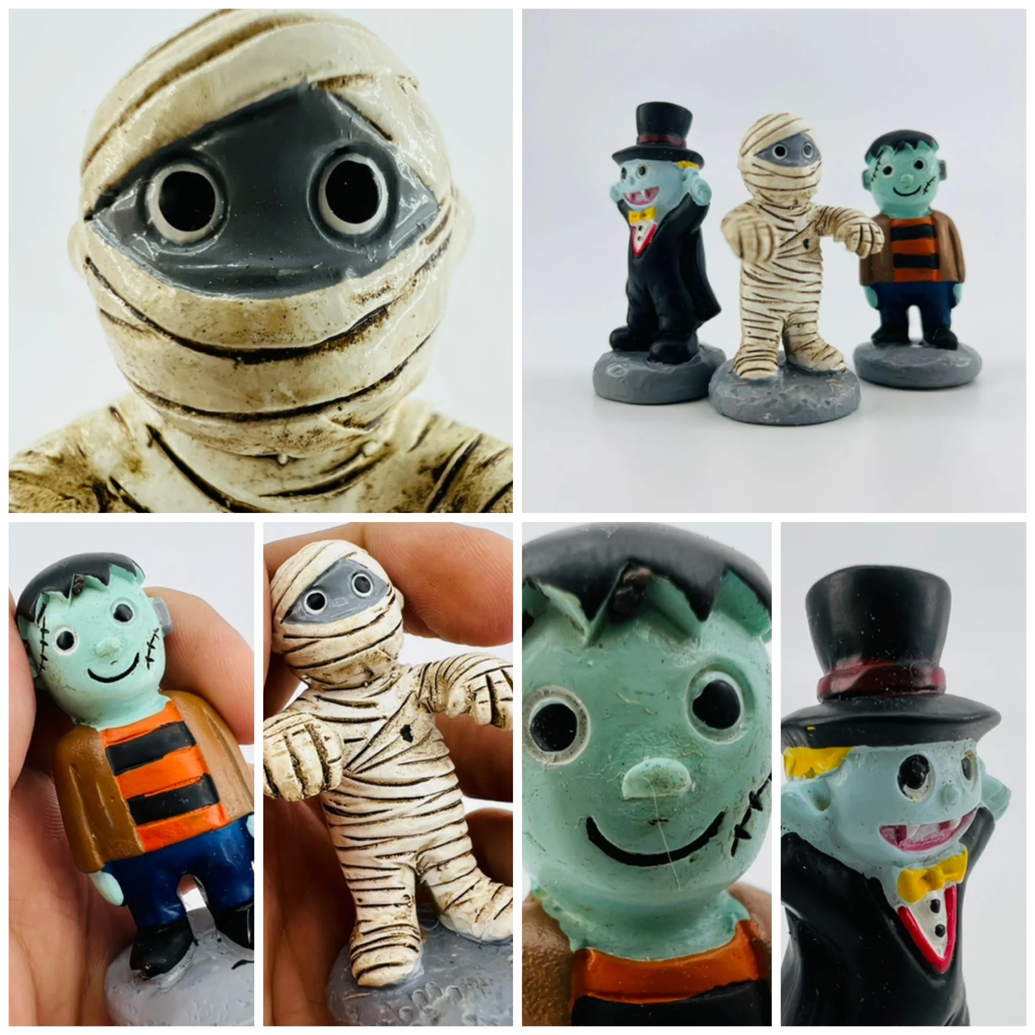 Vampire Mummy Zombie Cute Cartoon Decoration Room Decoration Children's Gift 3D Stereo Artificial Painting Exquisite Workmanship