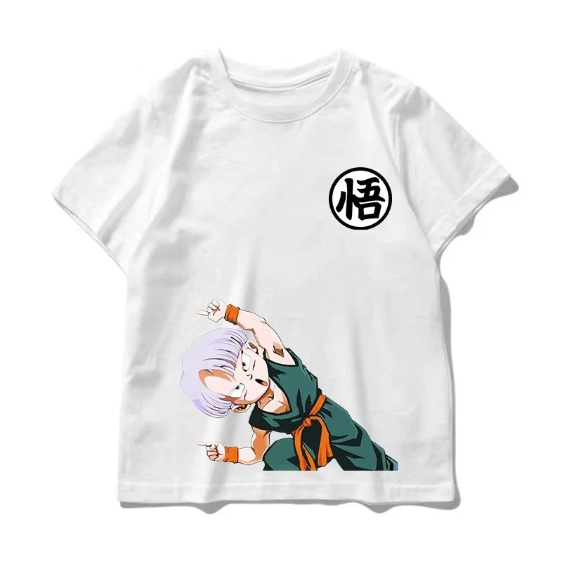 Das neueste Sommer-T-Shirt mit Goku-Cartoon-Print aus 100% Baumwolle mit atmungsaktivem und bequemem Design. – Detail 4