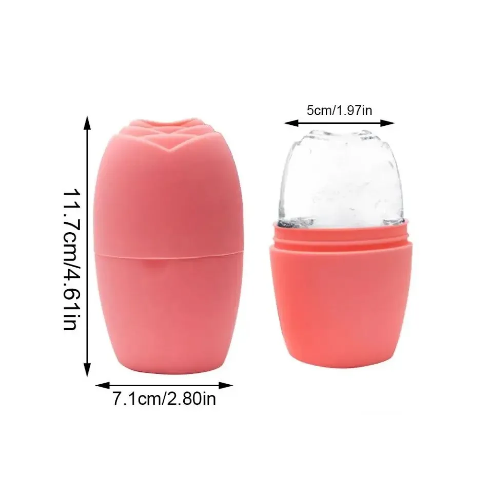 1pc Ice Face Roller Ice Cube Beauty Massage Silicone Ice Mold For Eye Puffiness Ice Facial Roller Shrink Pores
