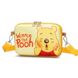 Creative 2024 New Fashionable Popular Children's Eggshell Bags Cartoon Character Pooh Bear Cute Single Shoulder Crossbody Bags