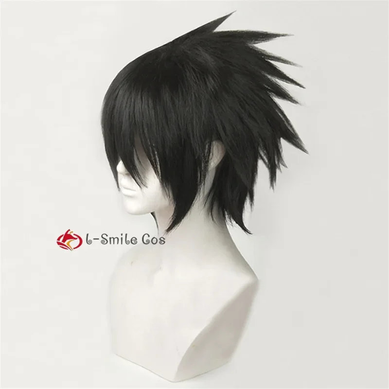 Pelucas de Anime de alta calidad para hombres, L.Lawliet, cabello resistente al calor, disfraz de Cosplay, gorro de peluca