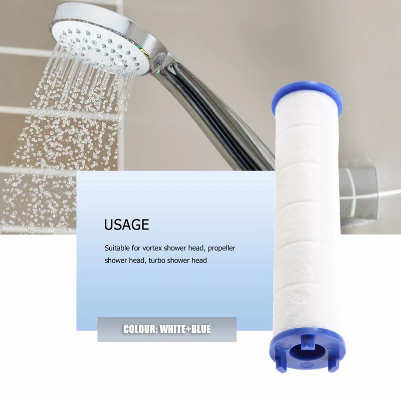 [NEW!A67Z】 Filter Cartridge For Vortex Shower Head 3.7In Set Of 12 Replacement Filter Cartridge For Detachable Propeller