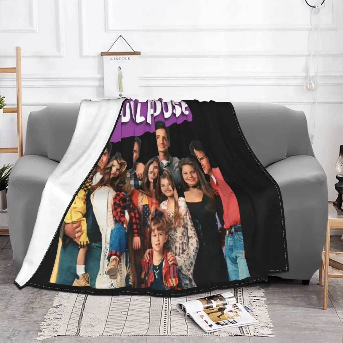 Full House V5 Tv Series Poster Case White All Sizes S To 5Xl Women Men Trend Throw Blanket