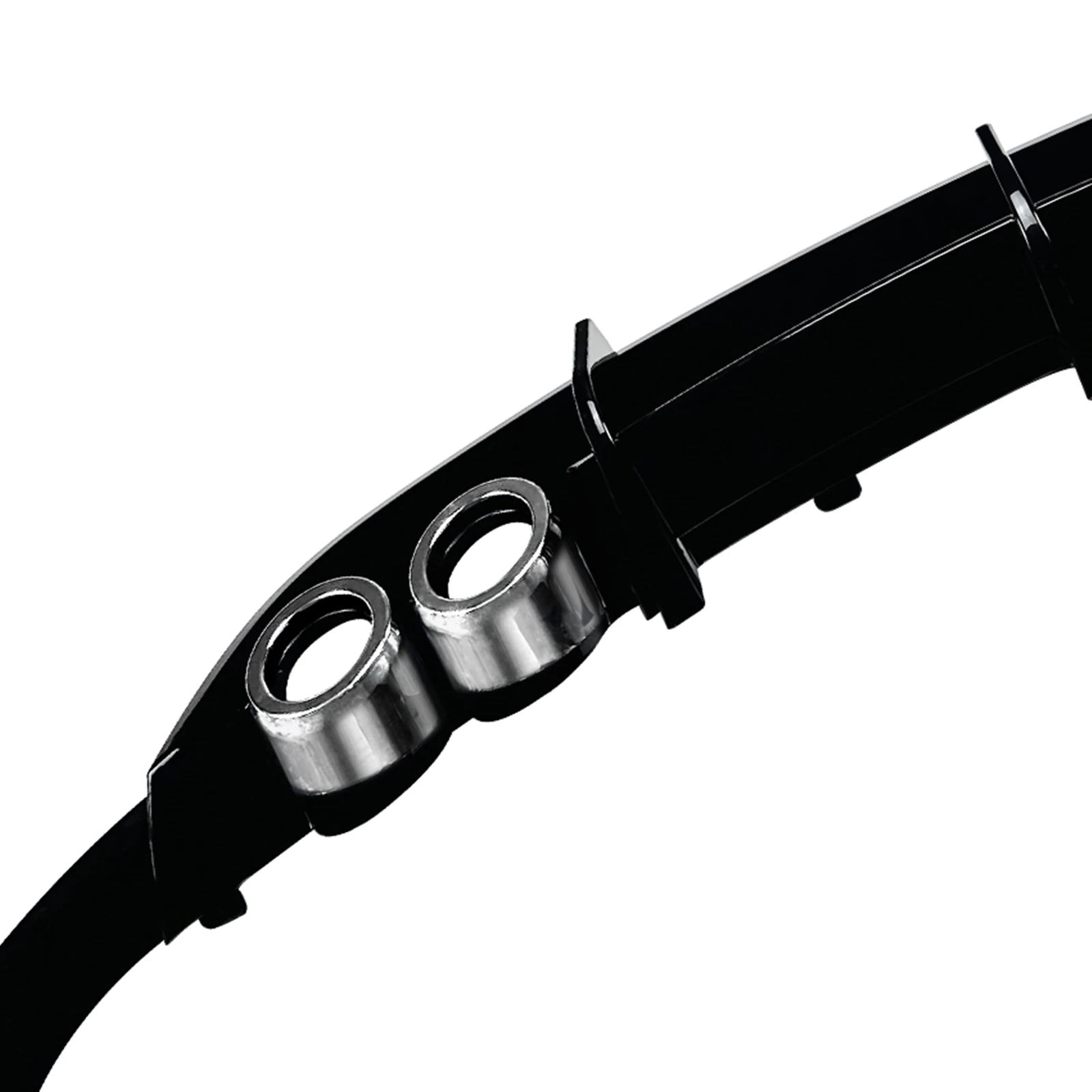 المصد الخلفي الناشر الشفاه ل Volkswagen VW Polo MK5 6R 2009-2014 البيانو الأسود التمهيد السفلي سبويلر لوحة الفاصل قوس حماية