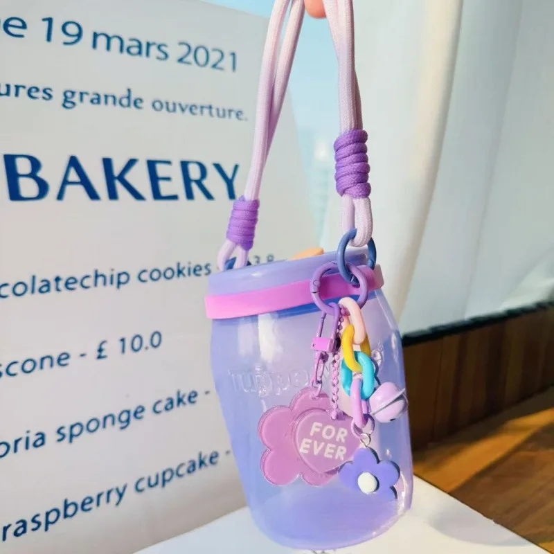 حامل أكواب على شكل زهرة كريمي ملون لملحقات كأس ستانلي حبل محمول باليد كوب ماء حراري كم لآلة ستاربكس #3