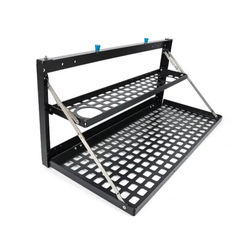 Thickened Aluminum Alloy Foldable Trunk Rear Door Shelf Double Layer Tailgate Table Storage Rack for Tank 300