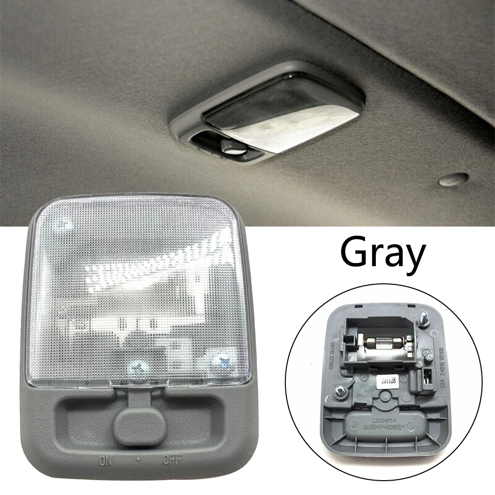 Car Styling Rear Interior Reading Light Inside Roof Ceiling Lamp Dome Lights Modified Accessories For Nissan Paladin NV200 Gray