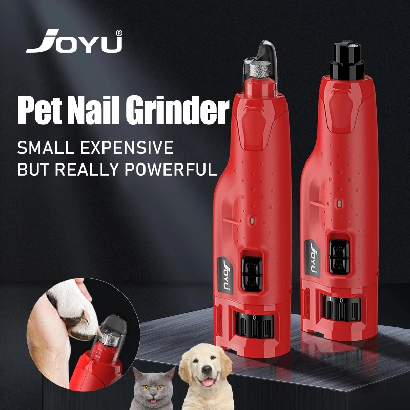 

Dog Nail Grinder Dustproof with 2 LED Light - Super Quiet Powerful 6-Speed Nail Trimmer File for Small Medium Large Dogs & Cats