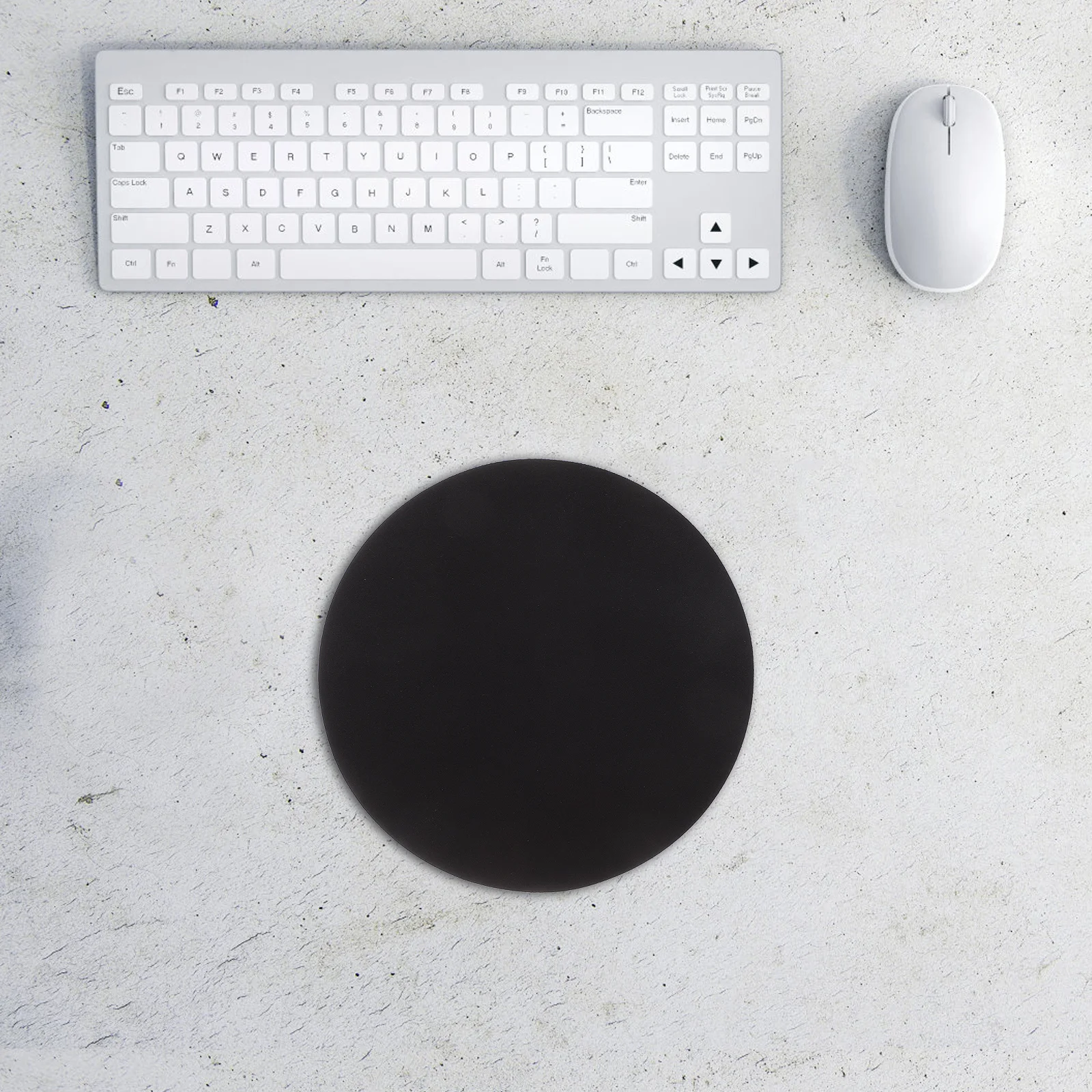 

Circular Mouse Pad 22Cm Diameter 3Mm Thick Black Rubber Base Non-Slip for Gaming Office Laptop Desktop Computer Use Smooth Glide