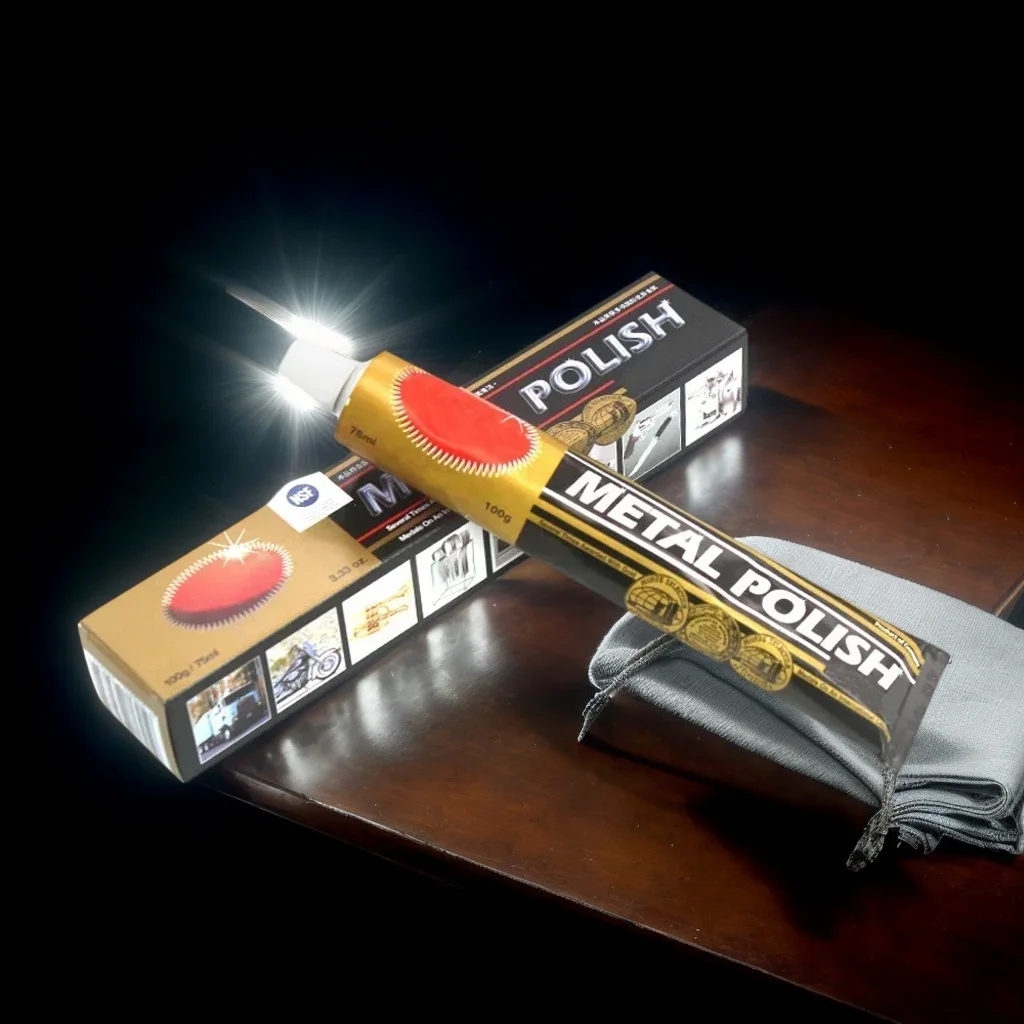 

Cream Knife Machine Polishing Wax – Mirror-Finish Metal Polish for Stainless Steel, Watches & Motorcycle (Rust Remover)