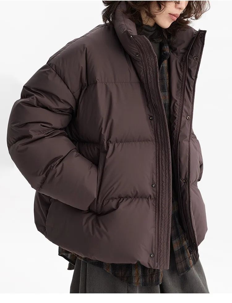 Women's Thickened Cocoon-Shaped Down Jacket, 90% Duck Down, Warm, Loose, Versatile Coat, New Winter 2026 Model