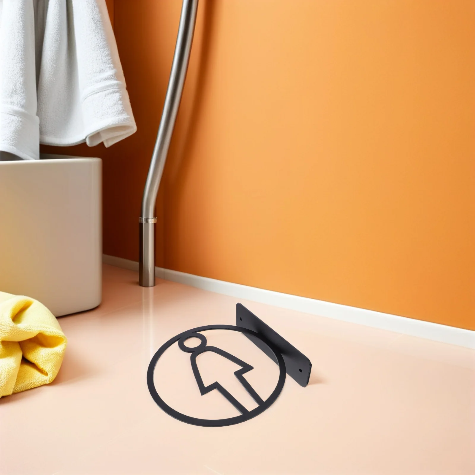 

2Pcs Double-Sided Toilet Signs Acrylic Restroom Door Plaque for Men Women Office Restaurant Public Washroom Signs