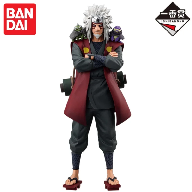 In Stock Original Bandai Ichiban Kuji Sighs of Reincarnation and Bridges of Peace Naruto and Jiraiya Anime Model Collectible Toy view 5