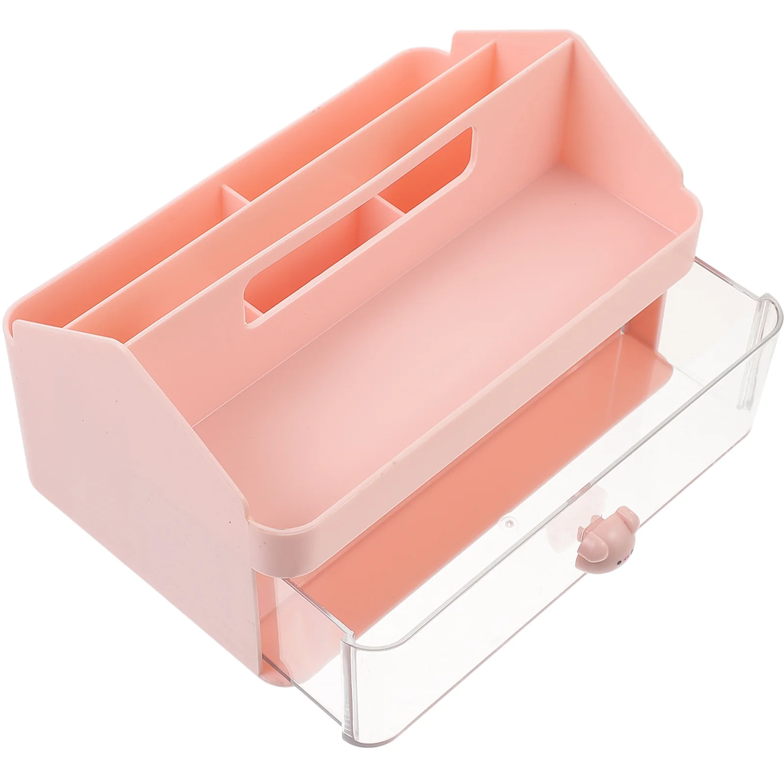 Large Capacity Storage Box Plastic Desktop Organizer For Makeup Sundries Stationery Holder Desk Accessories