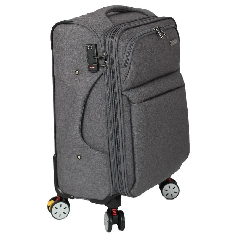 Zippered pressure-reducing and anti-fall trolley suitcase Alohakim