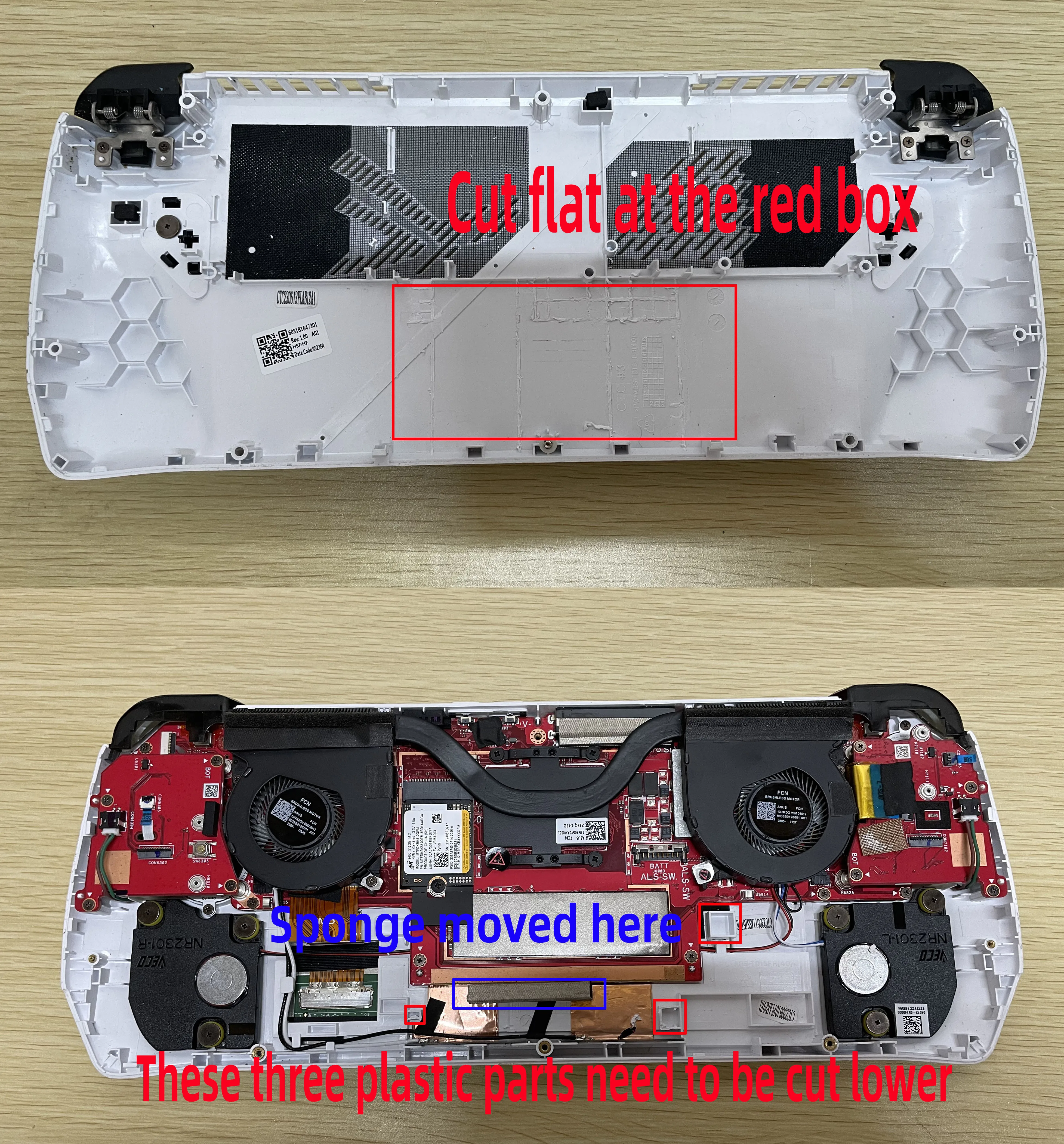 For ASUS ROG ALLY replacement battery expansion battery with a capacity of 74/76Wh