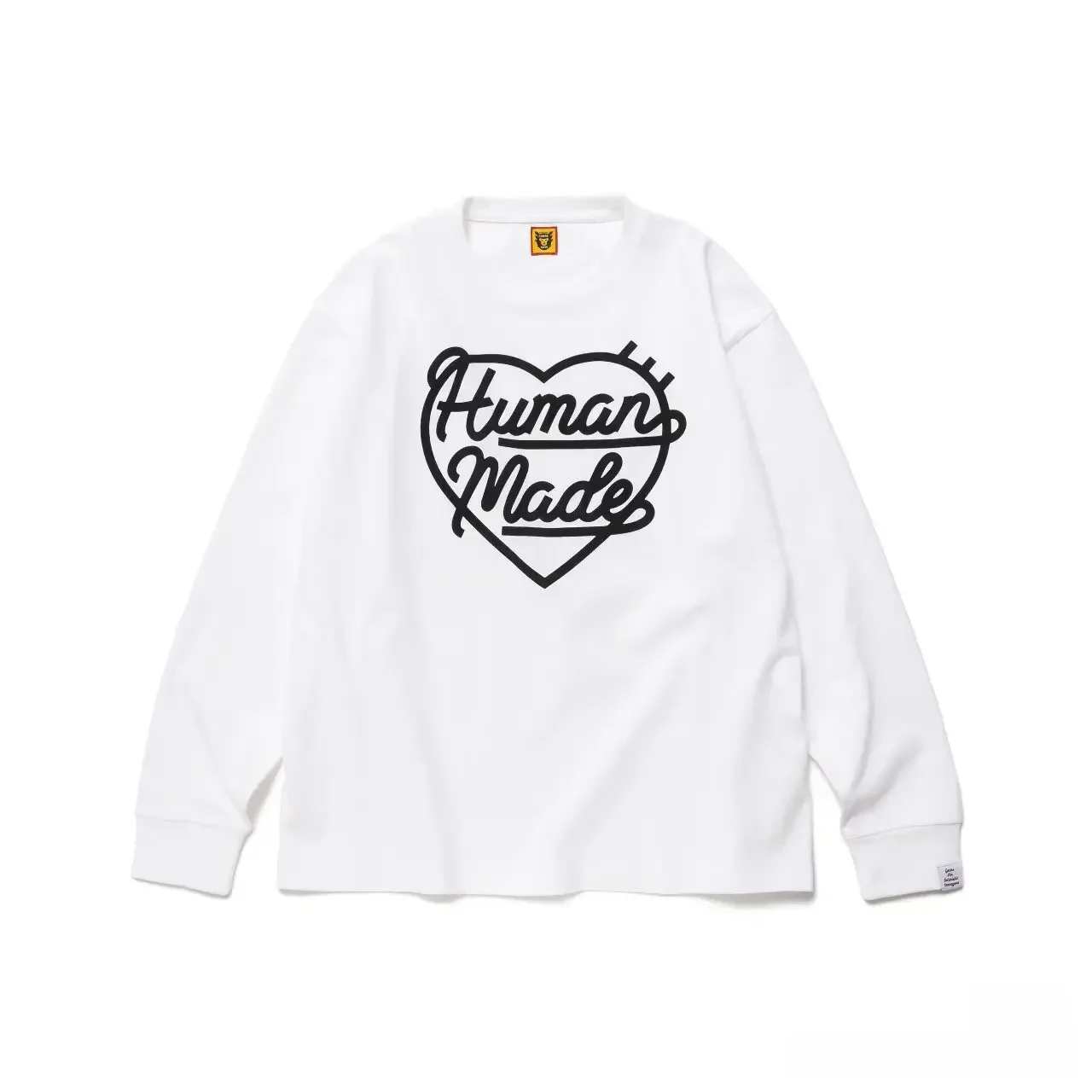 Human Made Heart Logo Letter T Shirt Loose Streetwear Unisex Couple