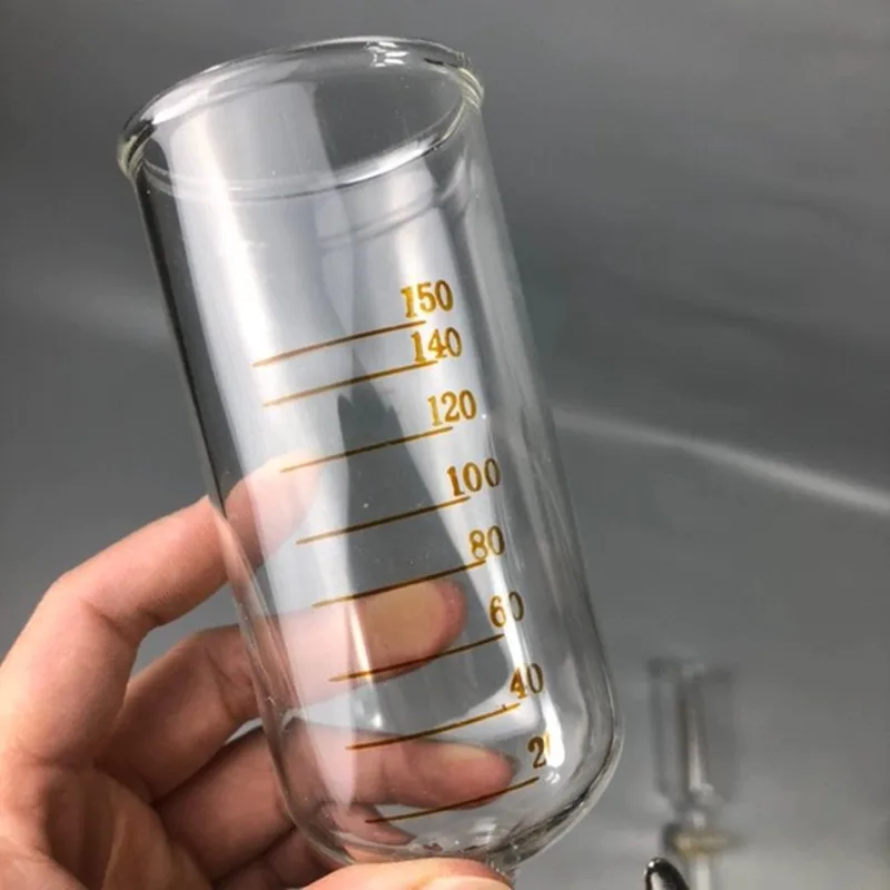 80/150 مللي قمع التفريغ أسطواني الزجاج السائل فصل قمع بالتنقيط قمع صحية ملء زيت طبيعي مقياس الدقة