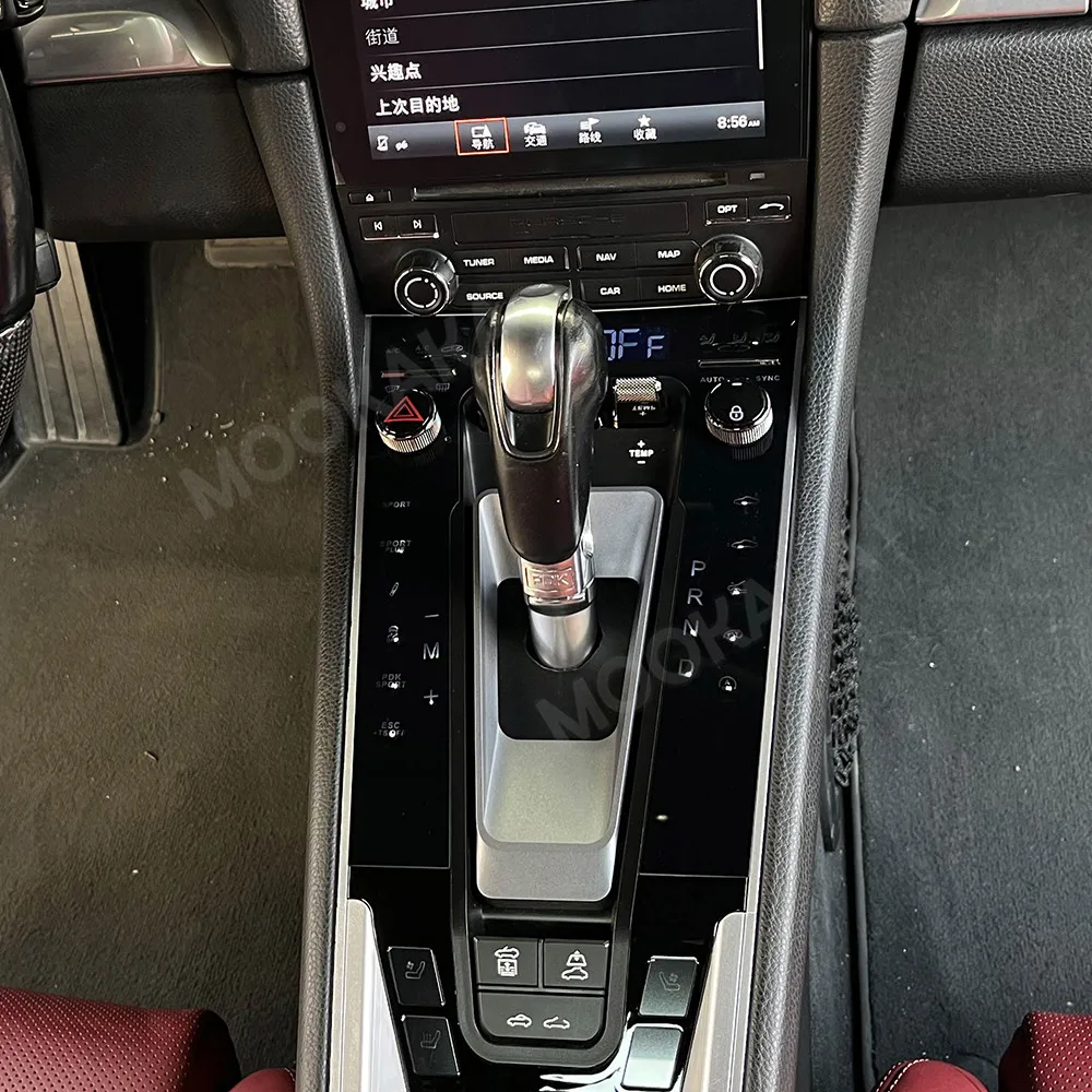 For Porsche 718 Boxster Cayman 982 2016‑2023 Touch Center Console Saddle Control Panel Car Interior Upgrade Modification Part