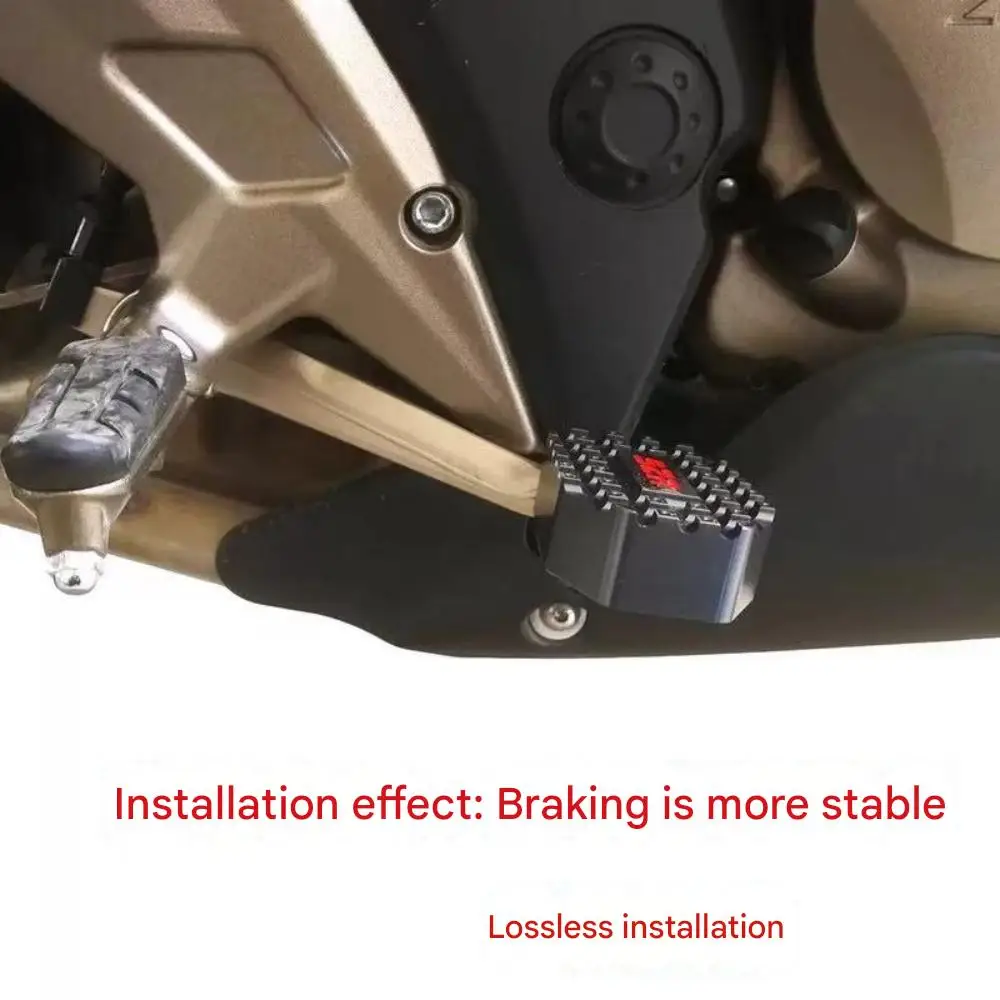 Motorcycle modification accessories, including widened and enlarged anti-slip rear brake pedals, suitable for QJMOTOR AK628.