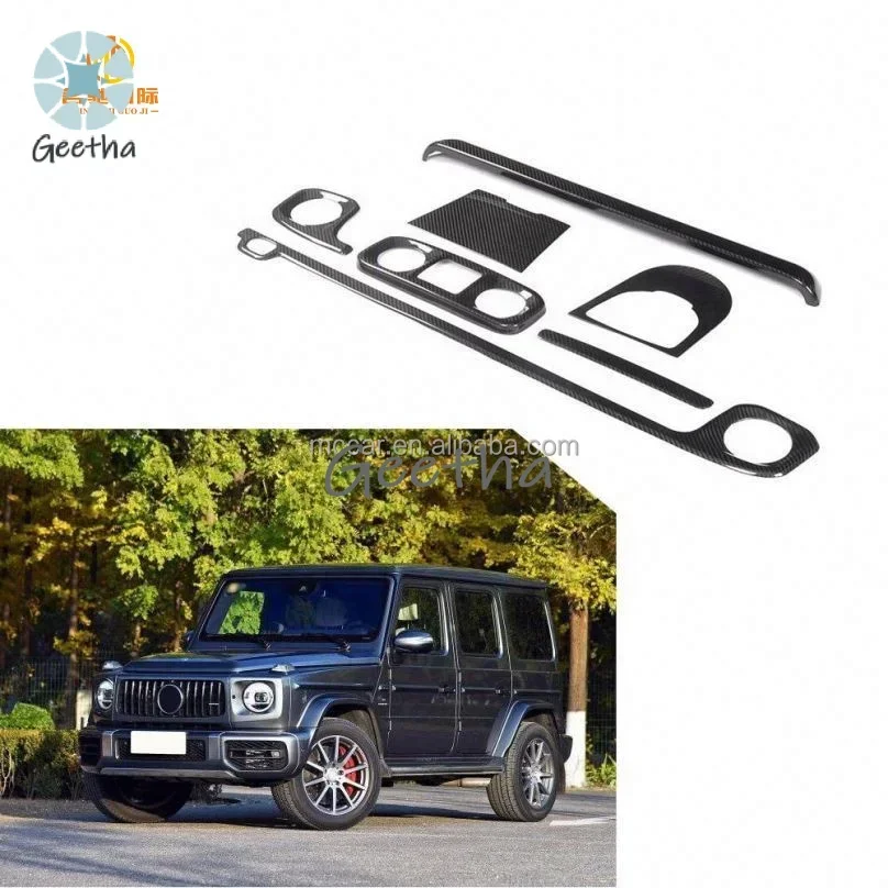 

For Dry Carbon Fiber G Class Car Interior Dashboard Trims For Mercedes Benz G63 AMG G500 G550