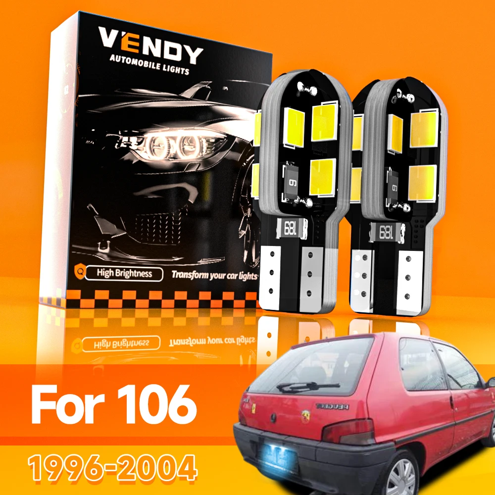 

2pcs For Peugeot 106 1996-2004 LED License Plate Light 1997 1998 1999 2000 2001 2002 2003 Canbus Accessories