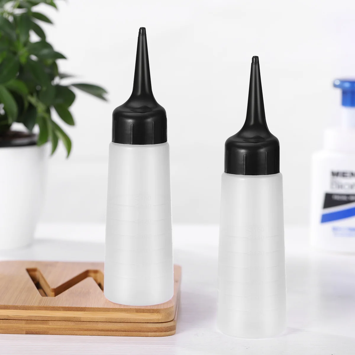 Hair Dye Applicator Bottle for Color Style Tools Refillable Container with Cover