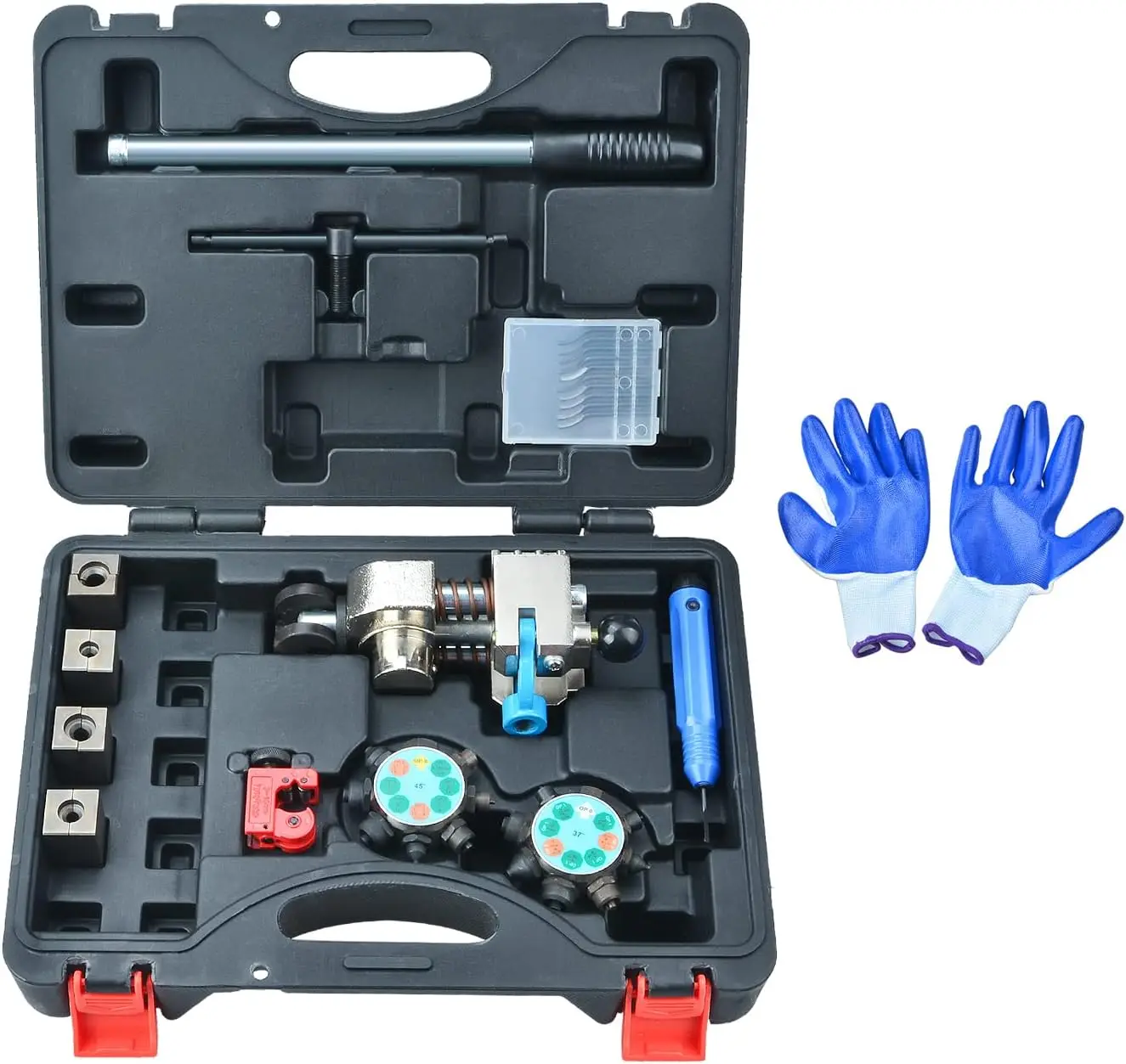 Professional Brake Tube Line Flaring Tool 45 And 37 Degree Set, Single, Bubble, Double Flare Tool Kit