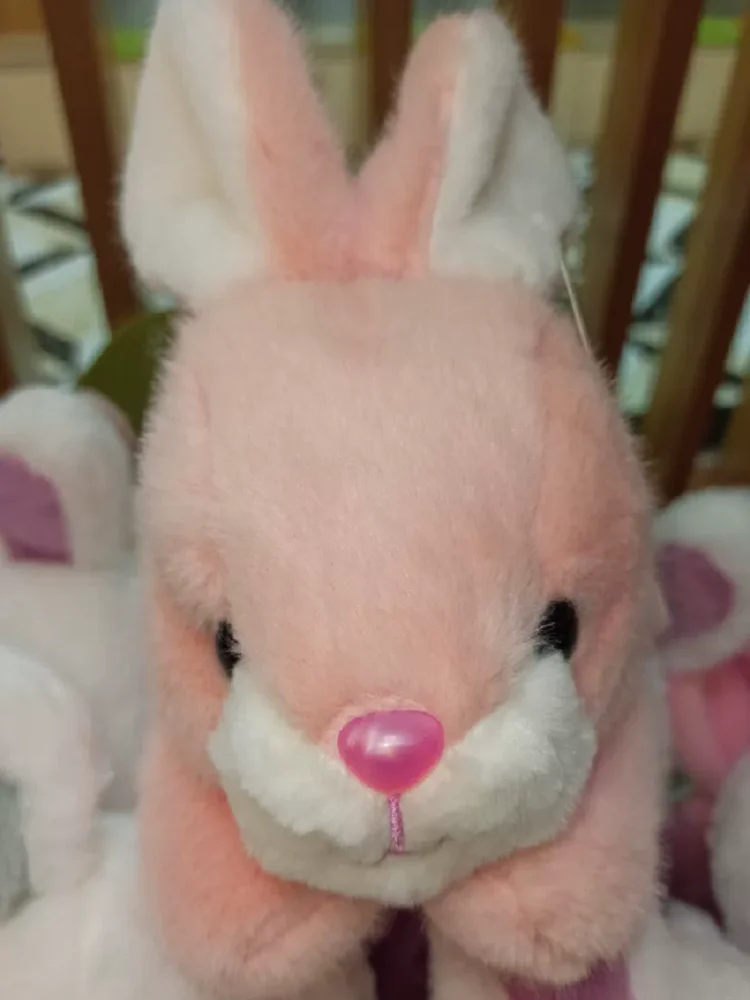 

Мягкая плюшевая игрушка-кролик 20 см, милый мультяшный дизайн, имитация кролика из ткани, для декора на день рождения, подарок, плюшевое украшение в виде кролика