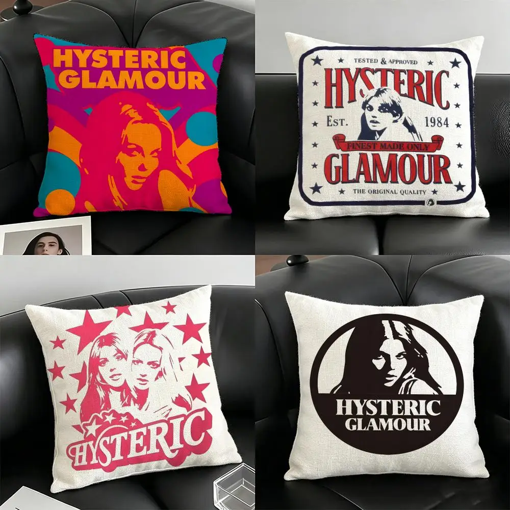 Hysteric G-Glamour Kissenbezug, Leinen-Kissenbezüge für Couch, Wohnzimmer, Bank, Terrasse, Boden, Leinen, Heimdekoration