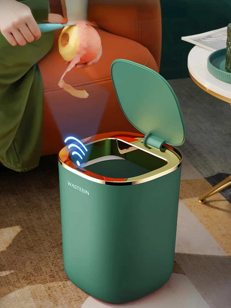 Smart Sensor Garbage Bin Kitchen Bathroom Toilet Trash Can Automatic Induction Waterproof Bin with Lid Dustbin Sensor Waste Box