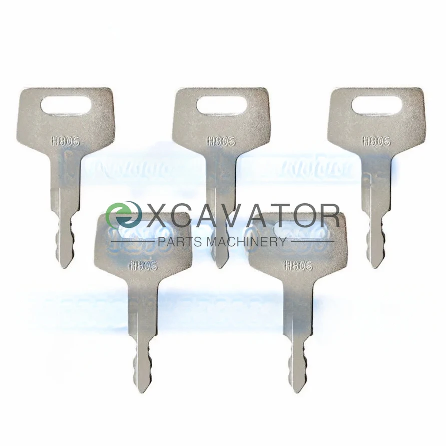 

5 шт., ключ зажигания для Gehl Hitachi Mustang New Holland Takeuchi, номер детали H806
