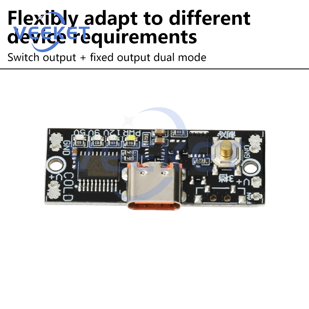 

PD2.0 PD3.0 QC3.0 Fast Charging Module 5V/9V/12V Dual Output Fast Charging Simulator Adjustable Cooling Fan Main Control Board
