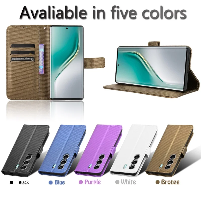 

For Tecno Camon 40 Pro 4G, Camon 40 Pro 5G Diamond patterned Leather Case Magnetic Buckle