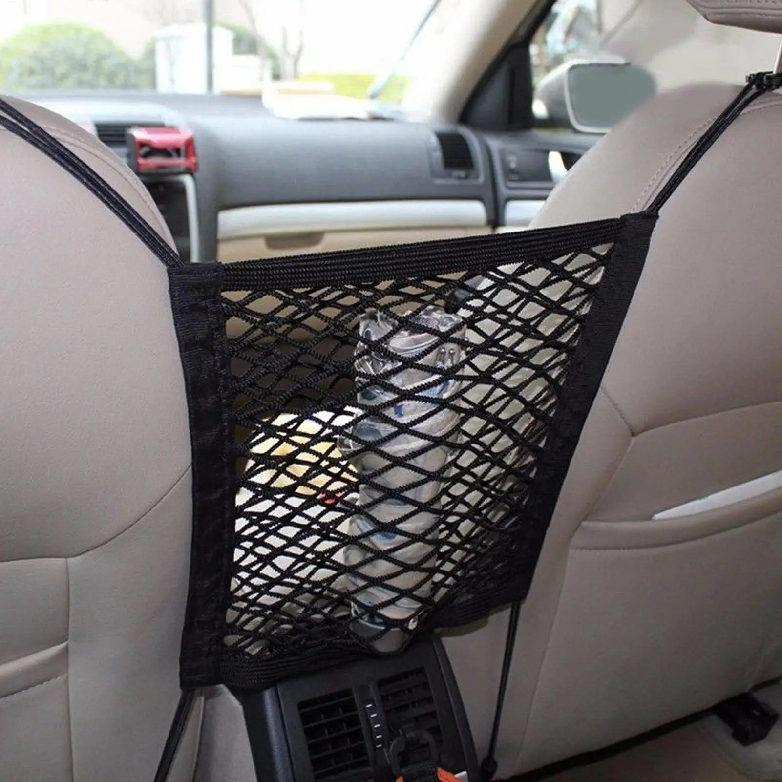 

Motorcycle Cargo Net For Motorcycle Polyester Cargo BungeeNet With 4 Adjustable Hooks 360 Degree Rotatable Easy Installation