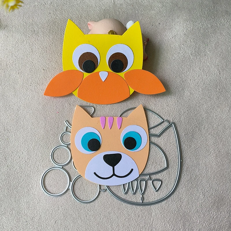 

New Cat Owl metal cutting die mould scrapbook decoration embossed photo album decoration card making DIY handicrafts