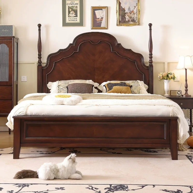Children Luxury Bed Modern Bedroom Baby Double Floor Girls Wooden Mobile Princess Bed Sleeping Muebles Lounge Suite Furniture