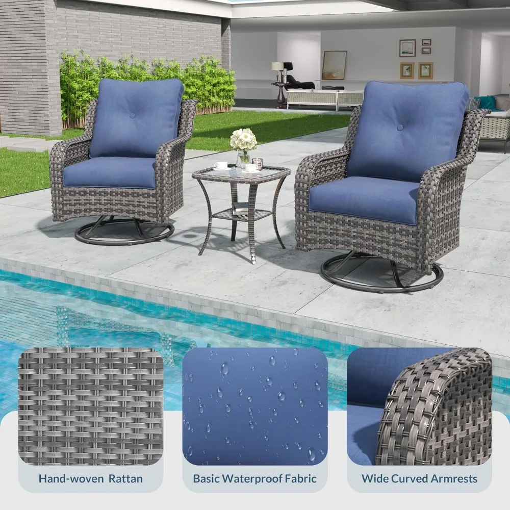 Outdoor Patio Furniture Set, Outdoor Sectional Sofa Porch Furniture Set for Glider Rocking Chair  sedia campeggio pieghevole