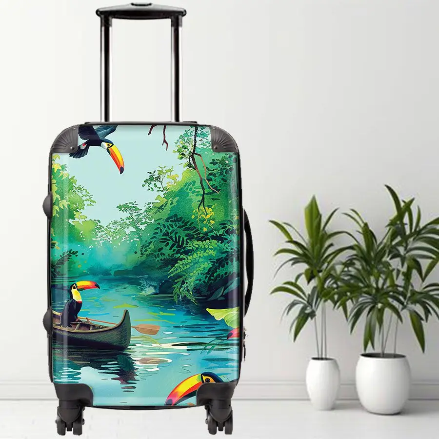 

Tropical Luggage, 20/24/28 Inch Luggage, Carry-On, Custom Luggage, Luggage Set, Suitcase, Travel, Vacation, Cabin Suitcase, Cust